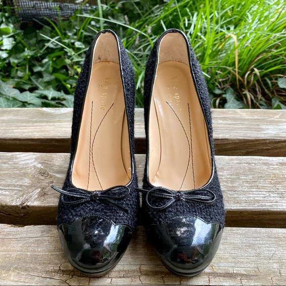 KATE SPADE Black Marlena Platform Pumps Size 6 - Picture 3 of 8